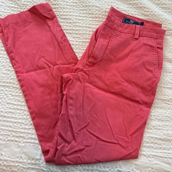 Vineyard Vines Coral Colored Chinos - Picture 1 of 3